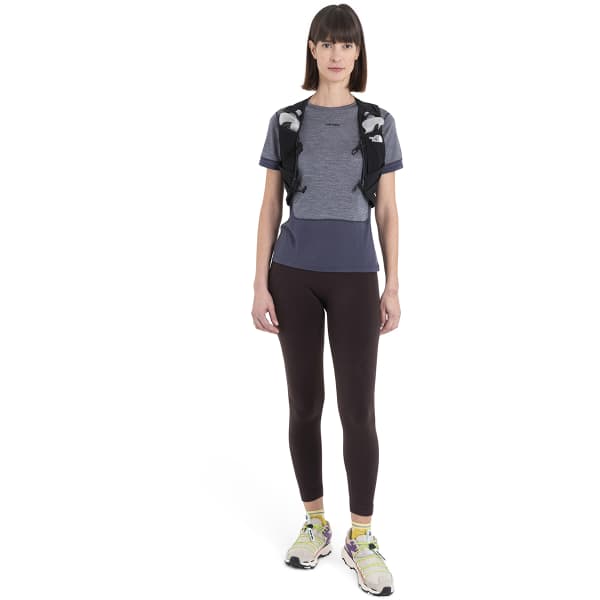 T-shirt randonnée ICEBREAKER W MERINO 125 ZONEKNIT ENERGY WIND SS TEE GRAPHITE/GRAPHITE HTHR/CB