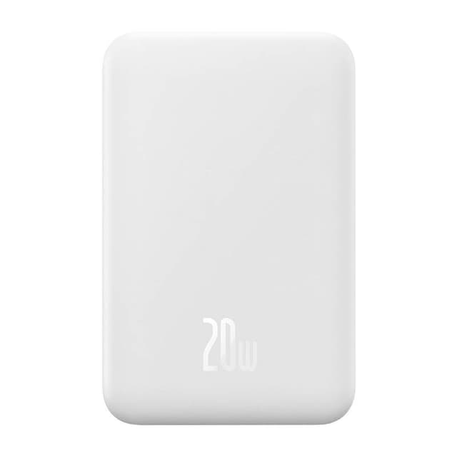Powerbank Baseus Magnetic Mini 20000mAh, USB-C 20W MagSafe (hvid)