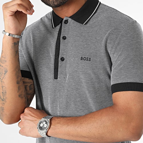 Polo Manches Courtes Slim Paule 4 50469391 Gris