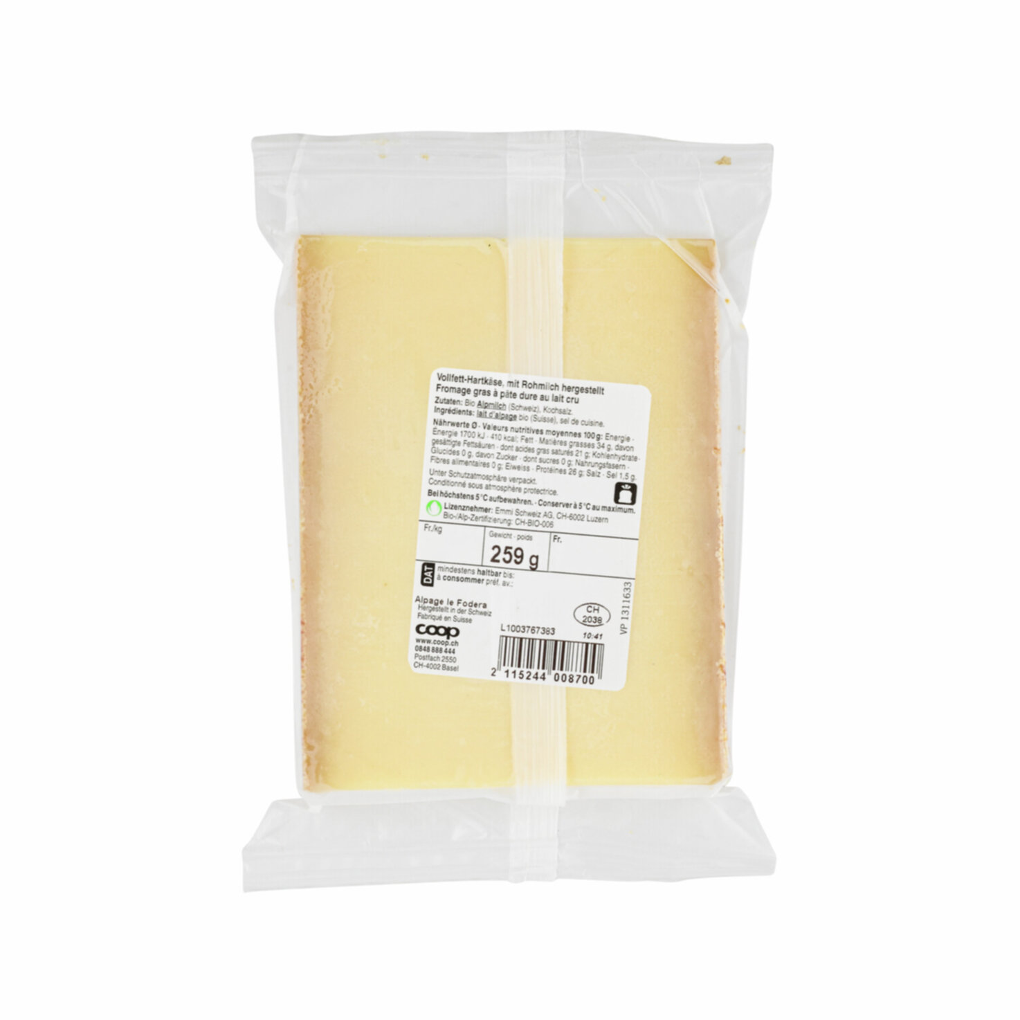 Bio L'Etivaz AOP Portion ca. 200g
