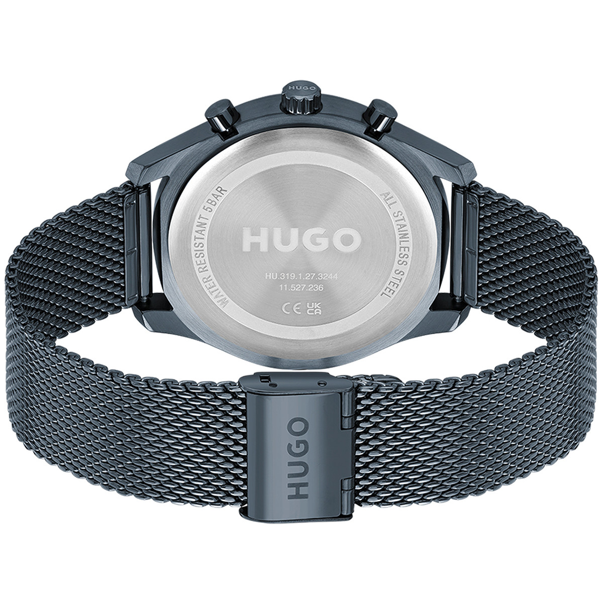 Montre HUGO Chase homme bracelet acier bleu