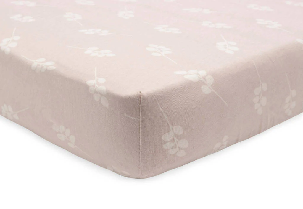 katoenen jersey ledikant hoeslaken 60x120cm Twig - Wild Rose