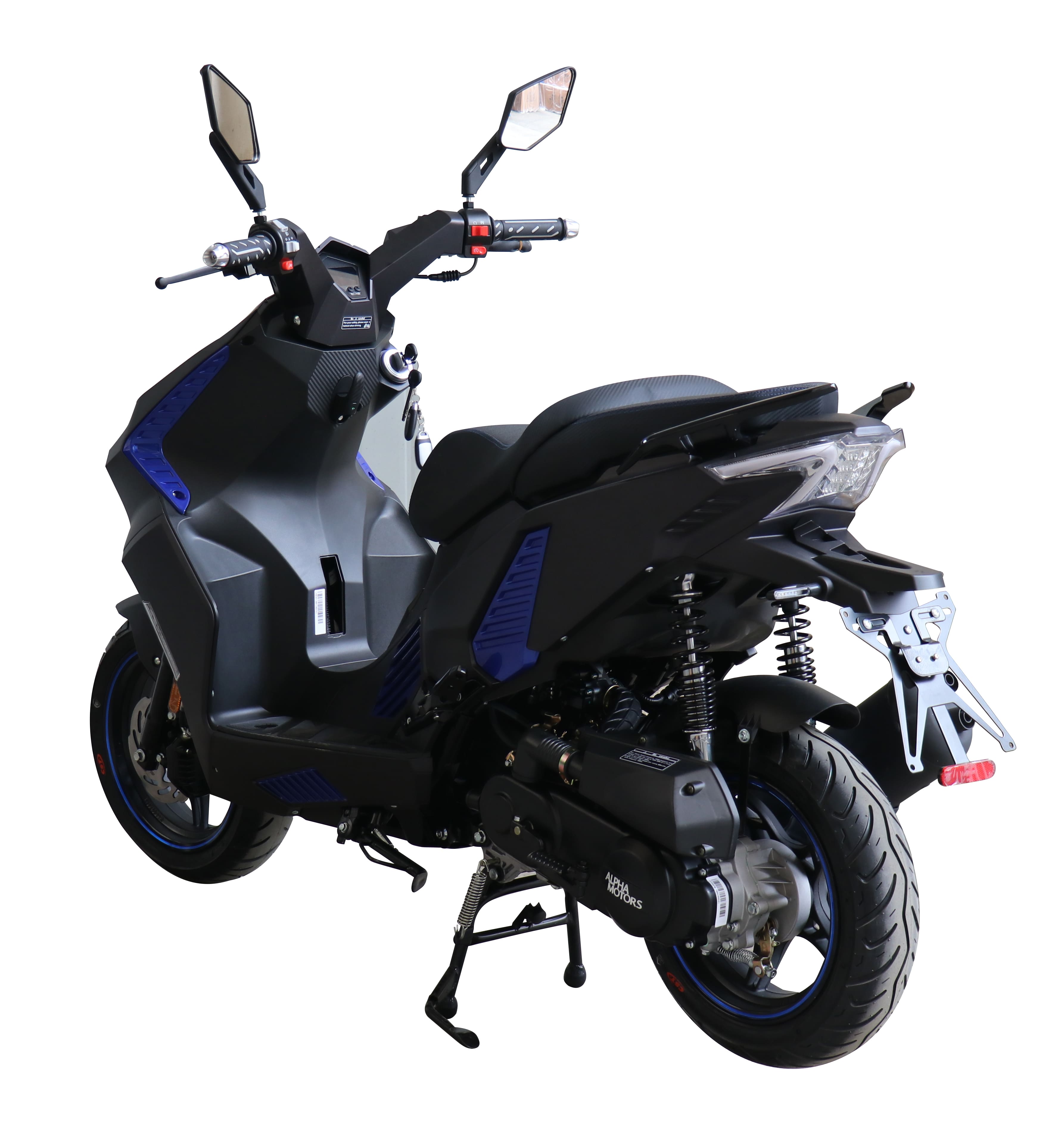 Alpha Motors Motorroller Shark 50 ccm 45 kmh EURO 5 mattschwarz