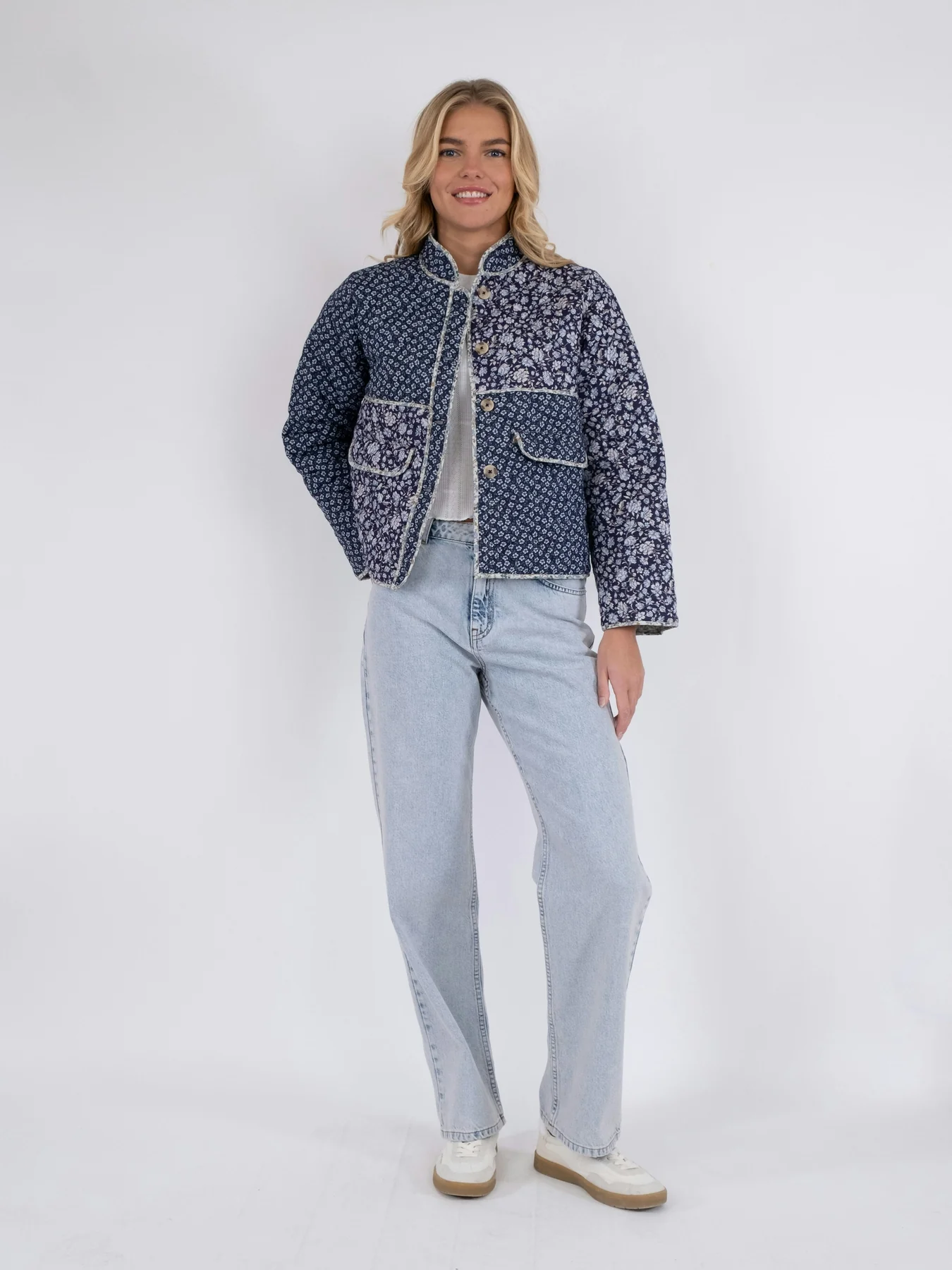 Neo Noir Kamil Quilt Combination Jacket