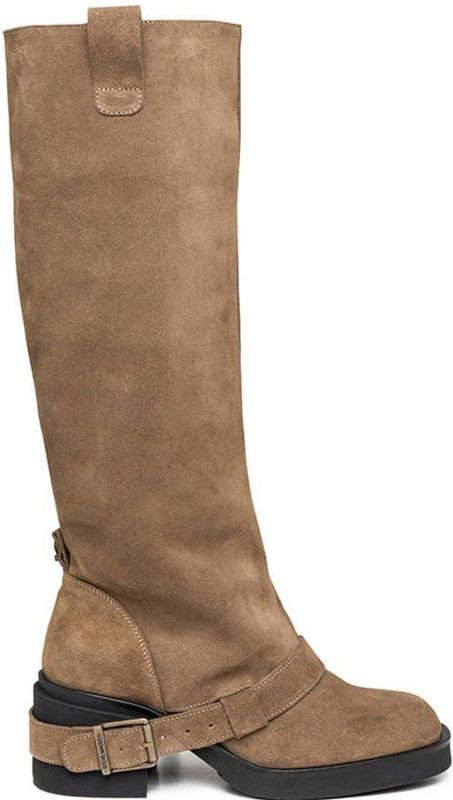 Steve Madden Aletta suède hoge laarzen taupe