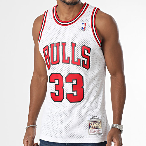 Maillot De Baseball Home Swingman Chicago Bulls Scottie Pippen Blanc