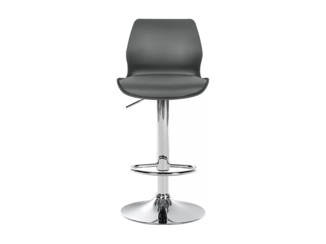 Tabouret de bar - Plastique - Gris - Gilbert
