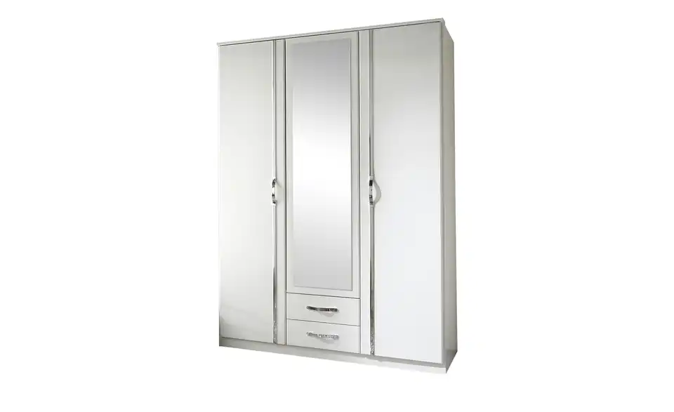 Kleiderschrank Duo 135 cm Weiß