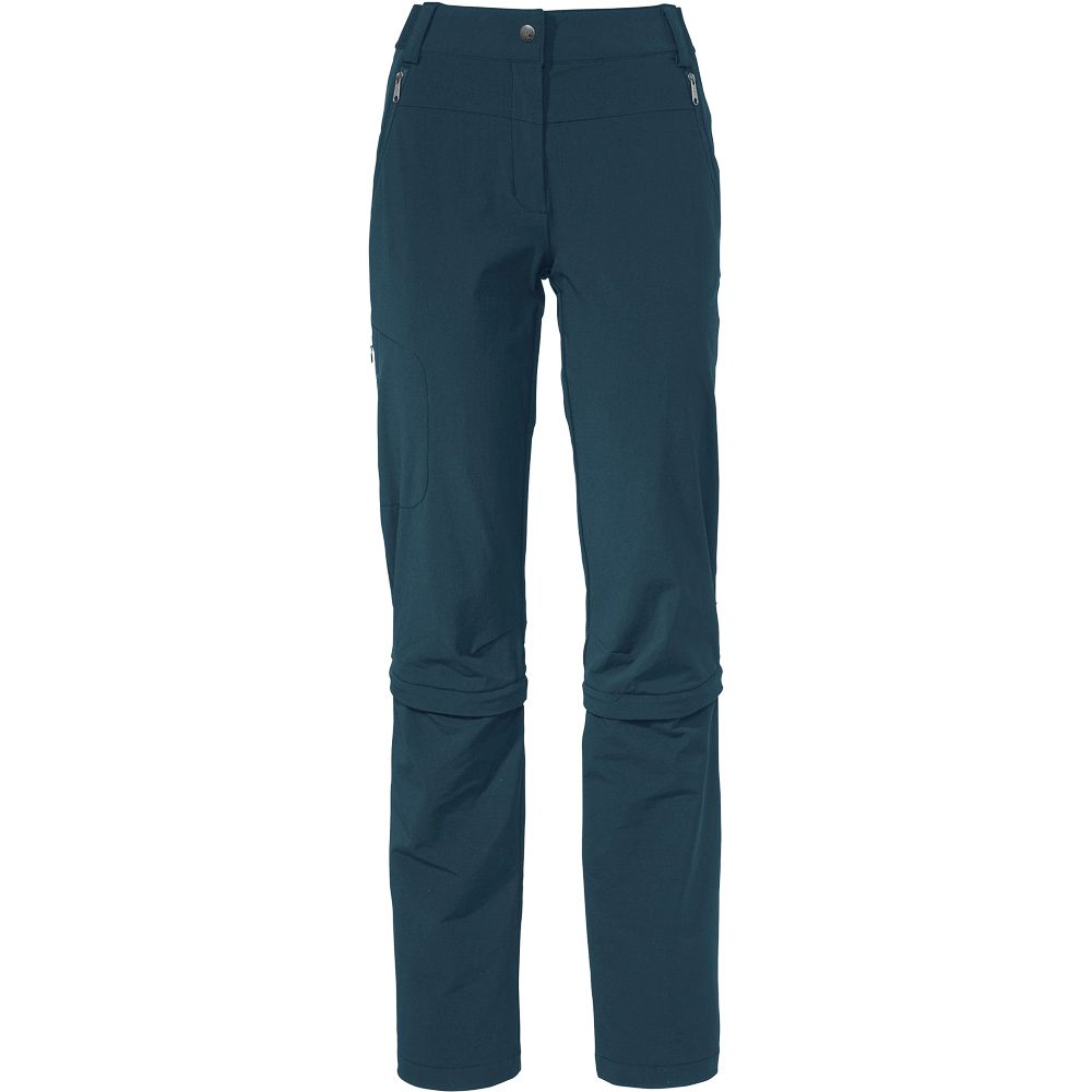 VAUDE Farley Stretch Capri T-Zip Trekkinghose Damen dark sea