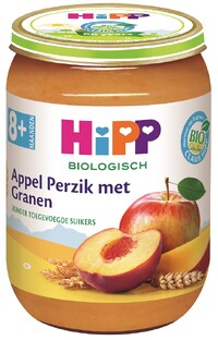 HiPP 8M  Appel Perzik met Granen 190GR