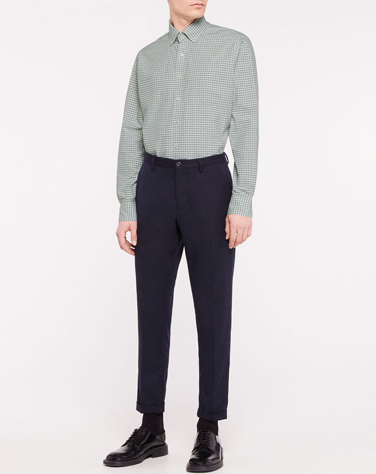 Hackett London Chemise Regular Fit à carreaux verte