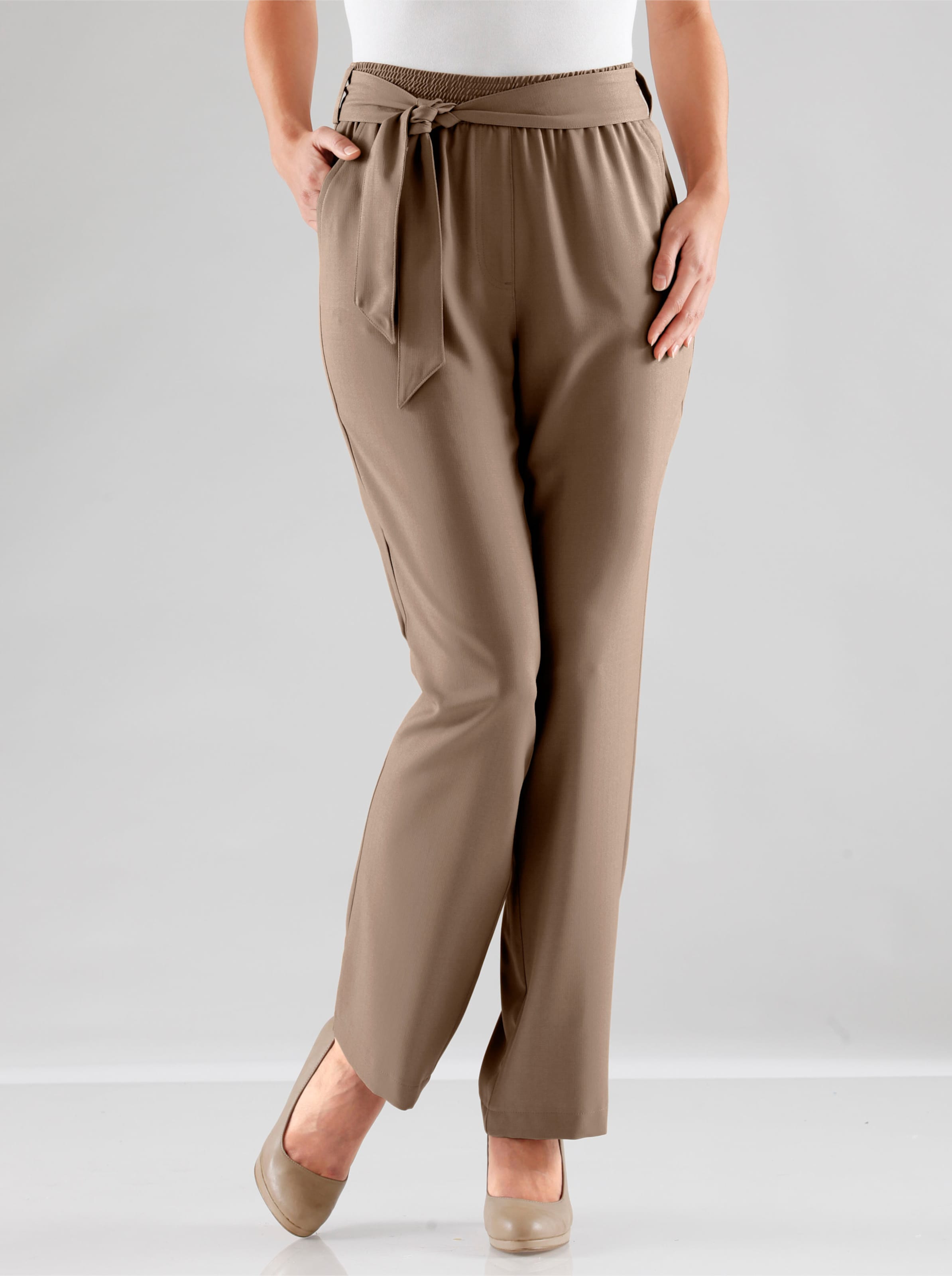 Palazzohose in taupe
