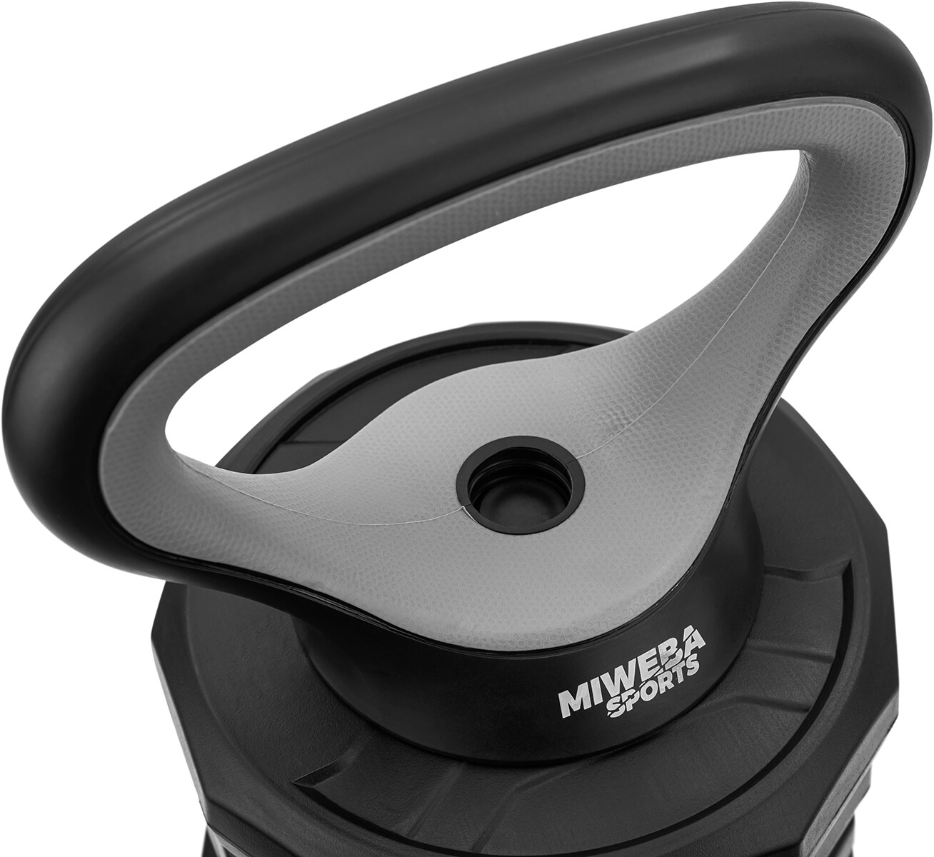 Miweba Sports 6in1-Hantelset, Kurzhanteln-Langhantel-Kettlebell, 25 kg, verstellbar, Sternverschluss