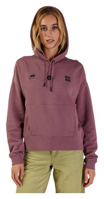 Sweat à capuche Fox Femme Sensory bordeaux