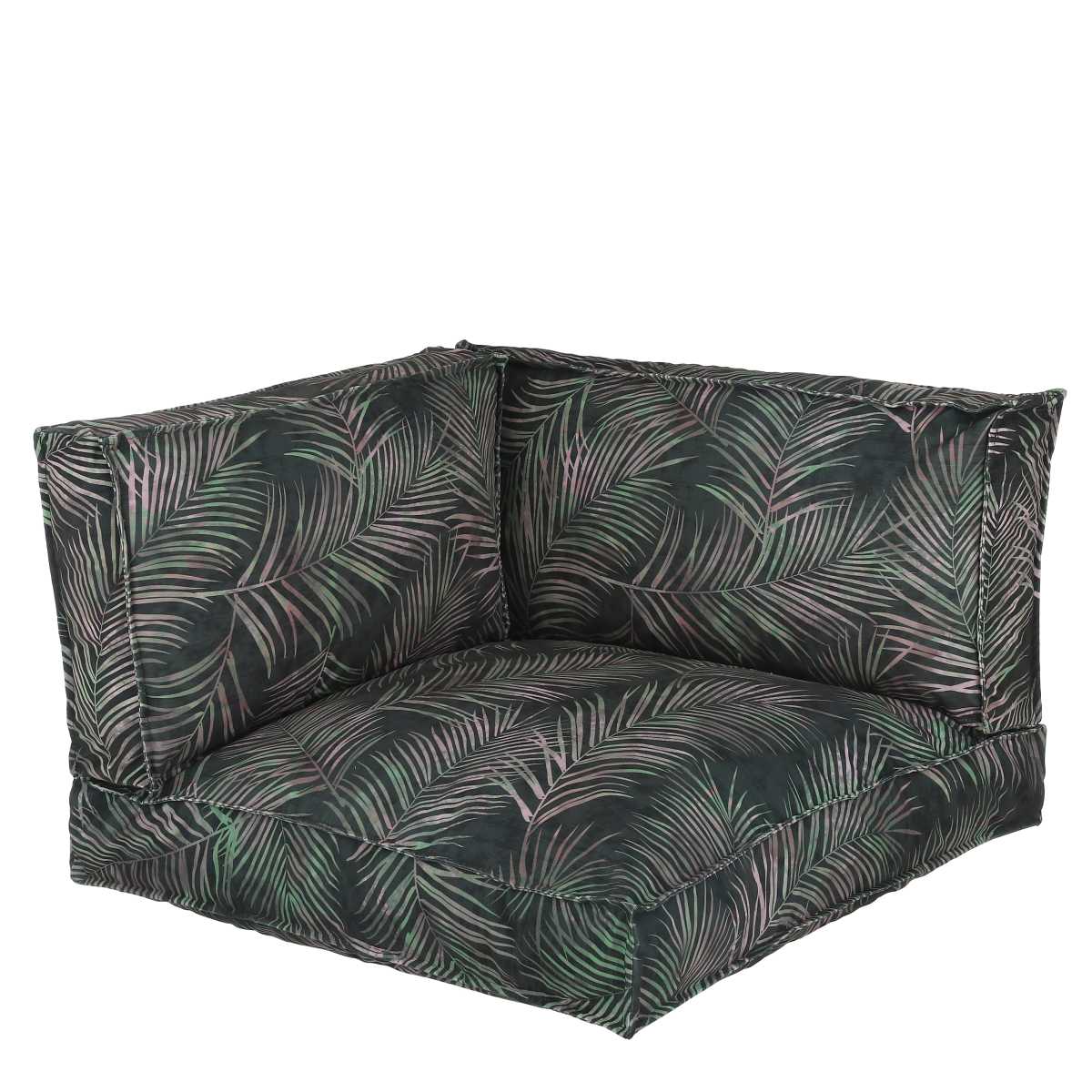 In the mood coussin de palette tropical - 80x80x52 cm - pe - vert - set de 3