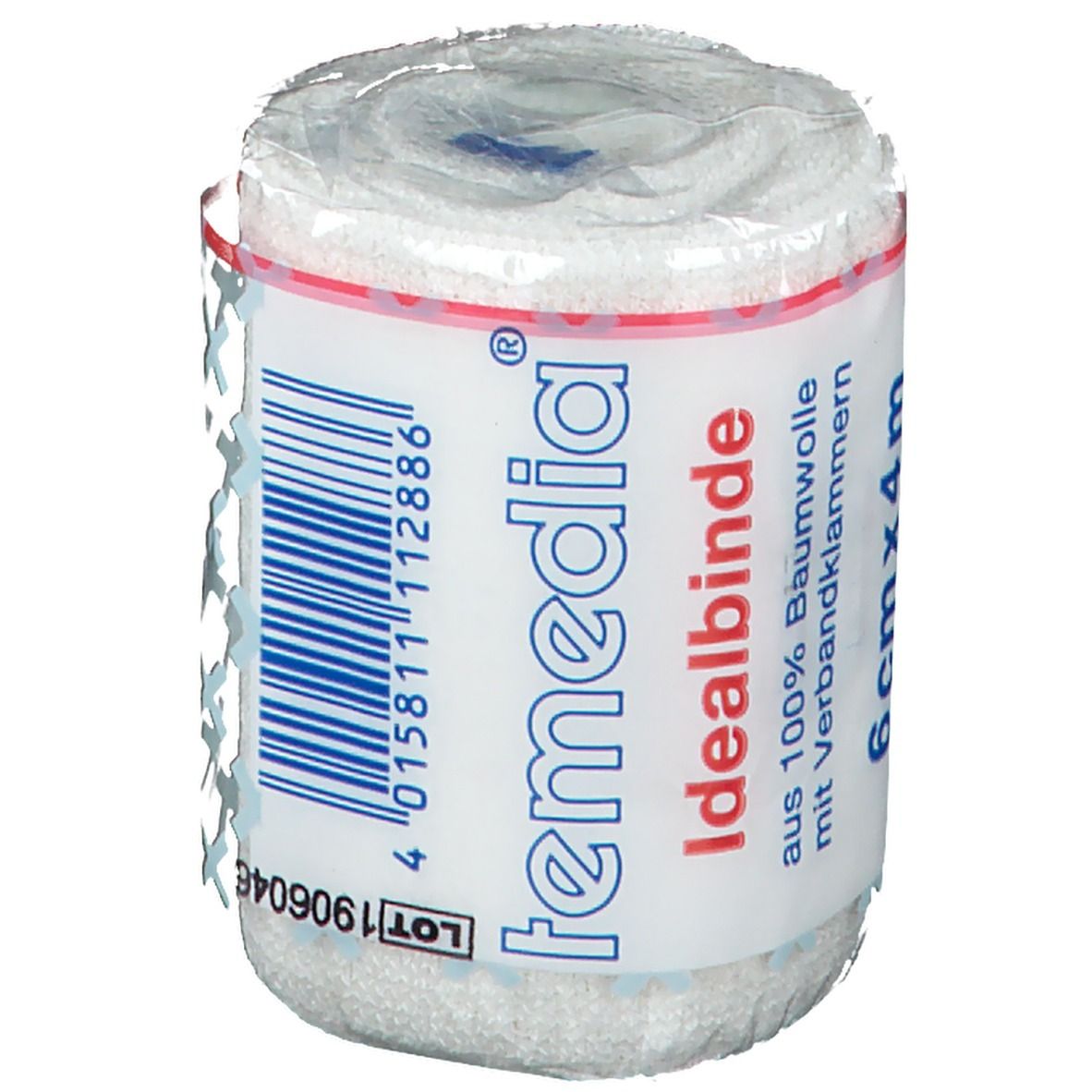 Idealbinde mit Klammer 6 cm x 4 m