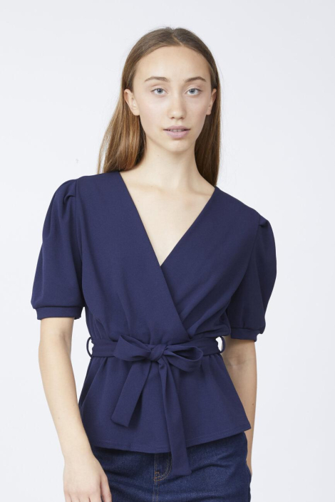 SisterS point blauwe dames blouse