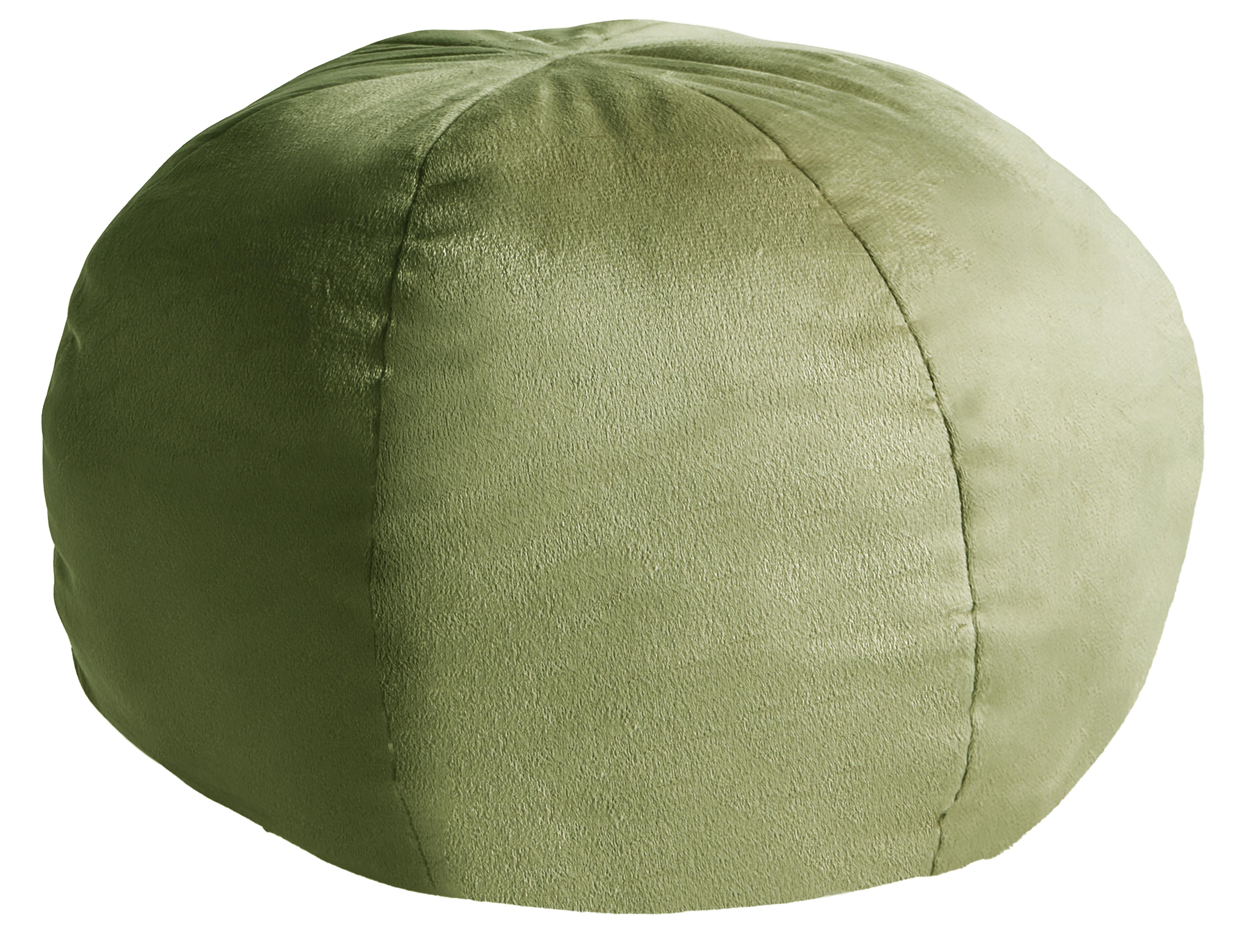 Set van 2 sierkussens SALVIA Fluweel 33 x 33 cm Olijfgroen effen
