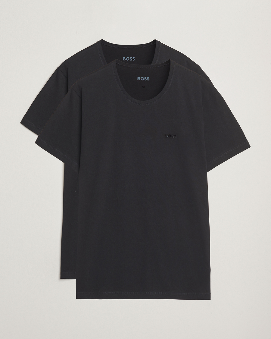 BOSS BLACK 2-Pack Relaxed Fit Crew Neck T-Shirt Black
