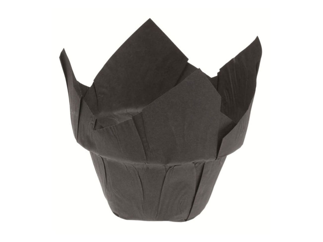 Caissette Tulipcup noire (x 150) - avec step - Ø 5 x ht 8 cm - Nordia