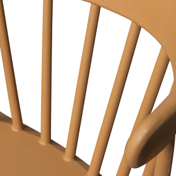 WOOOD tuinstoel Bliss met spijlen caramel melange kunststof