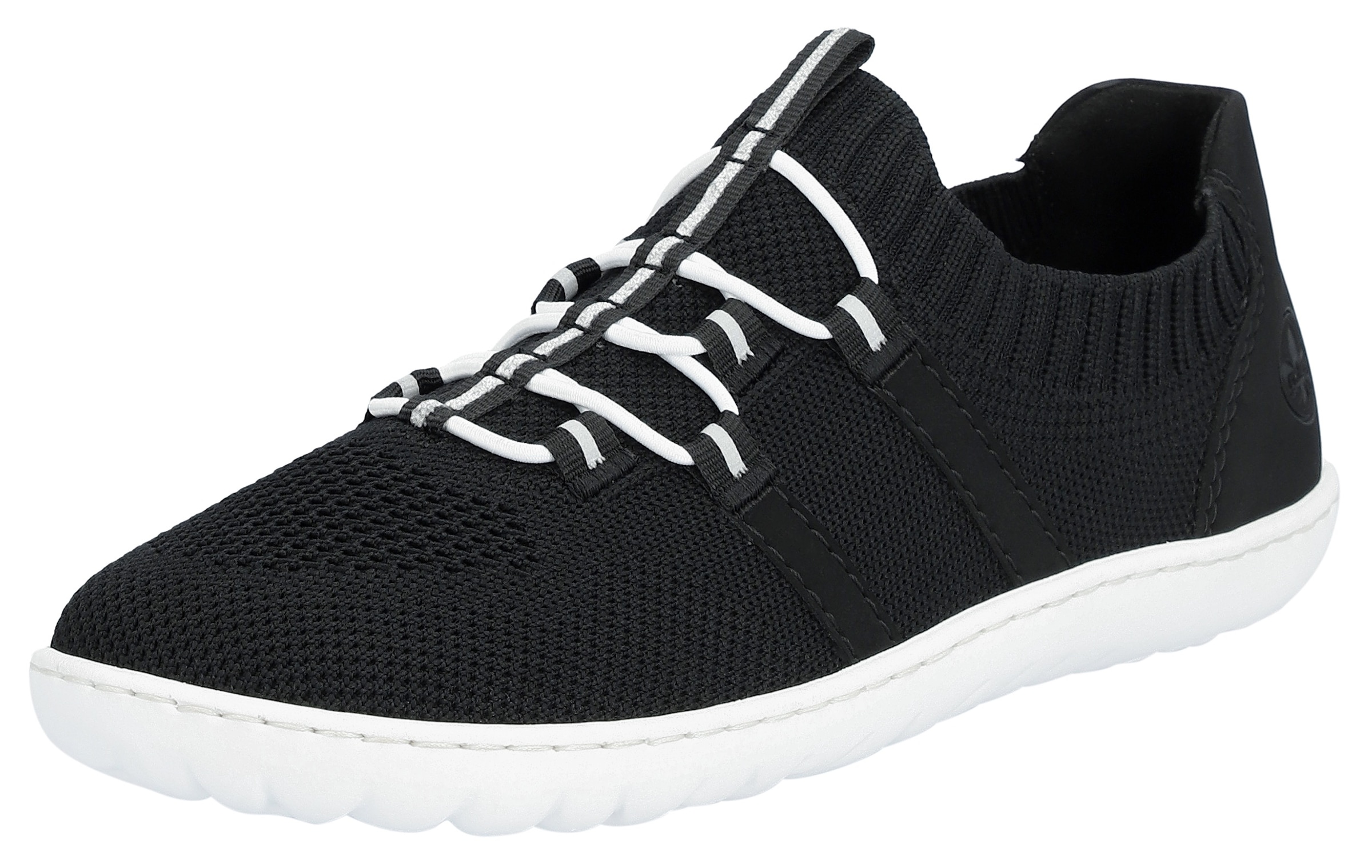 Rieker Slip-On Sneaker »Barfussschuh«  , Slipper, Freizeitschuh, Halbschuh mit elastischem Strickschaft
