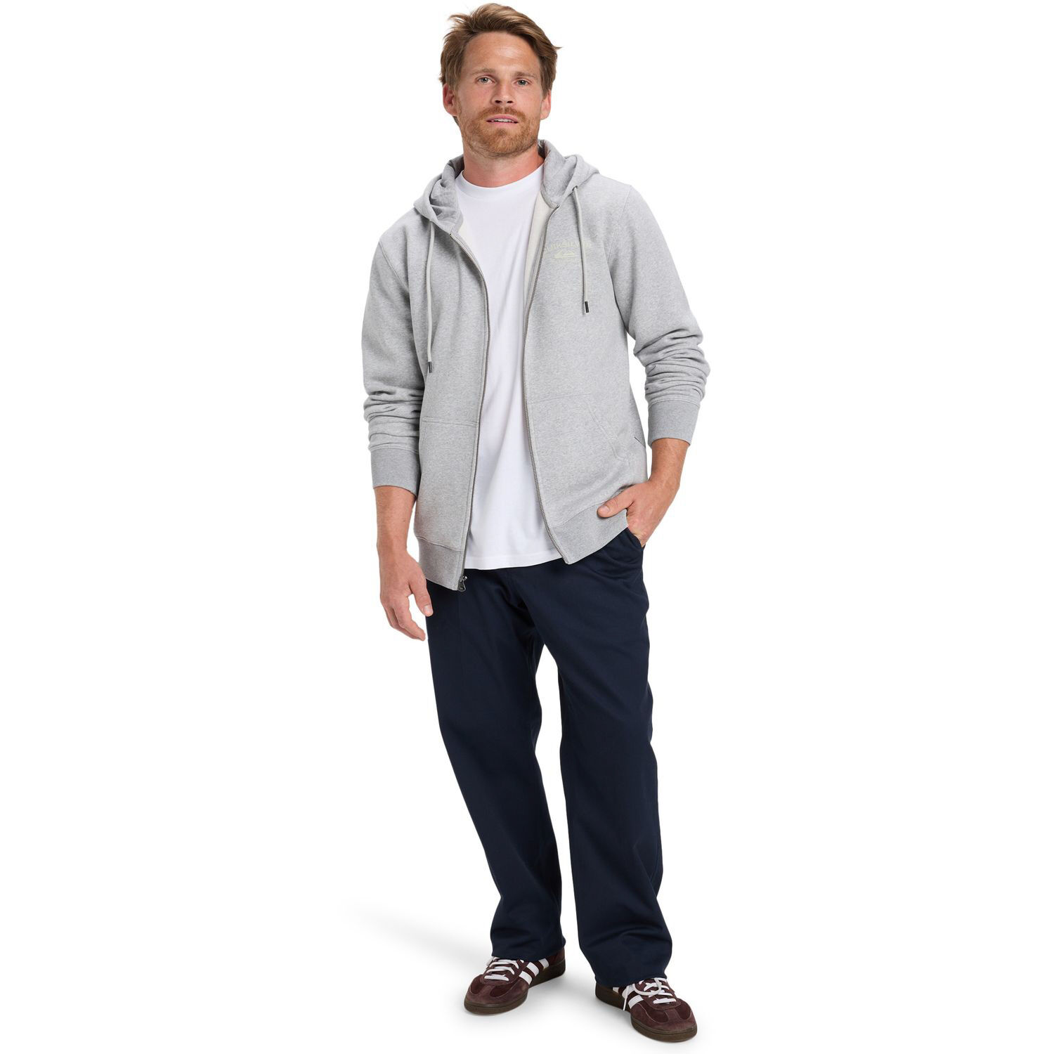 QuiksilverZip Hood Chest Logo