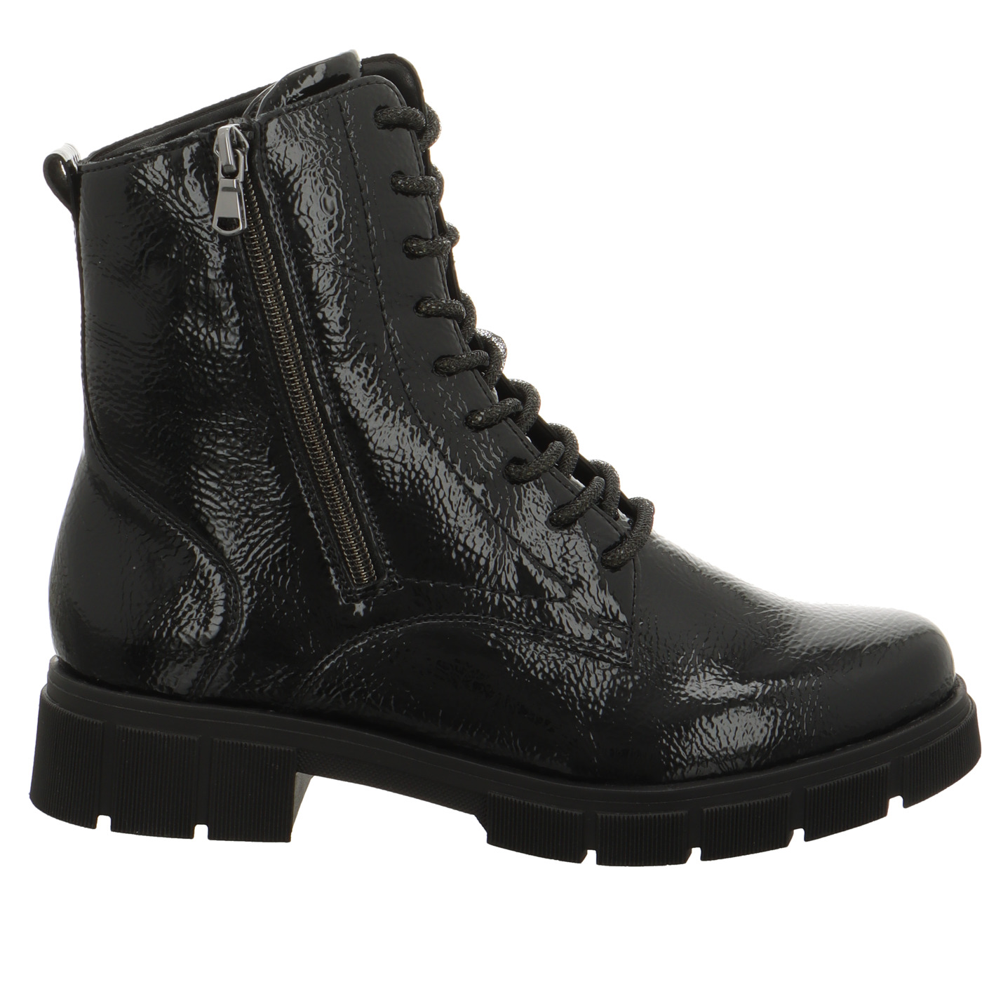 Schnürboots schwarz
