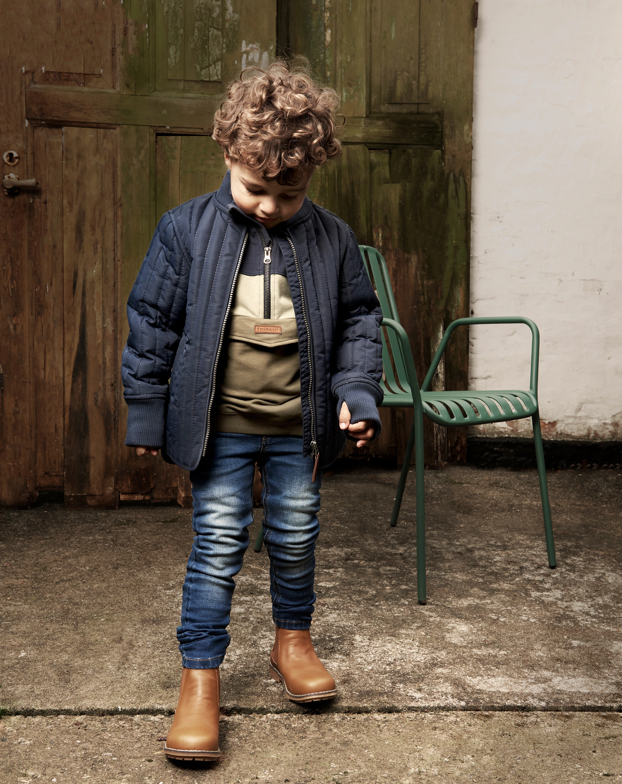 Steppjacke THERMAL B mit Hose in blue night