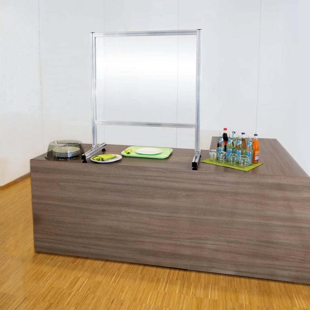 MUNK Mobiele scheidingswand met kijkvenster 920x720mm Type 1 Totale hoogte 1145mm