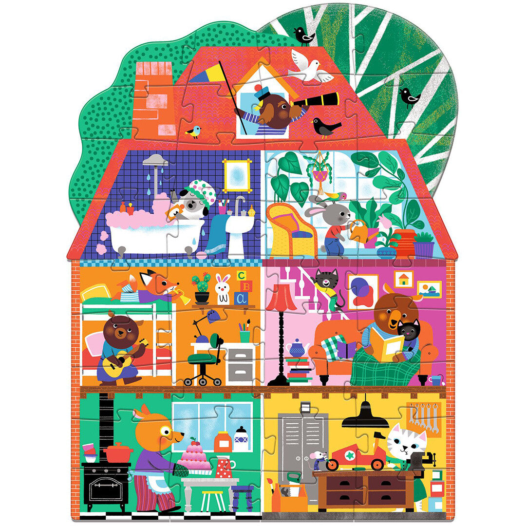 Djeco puzzel het huis van de kleine vriendjes