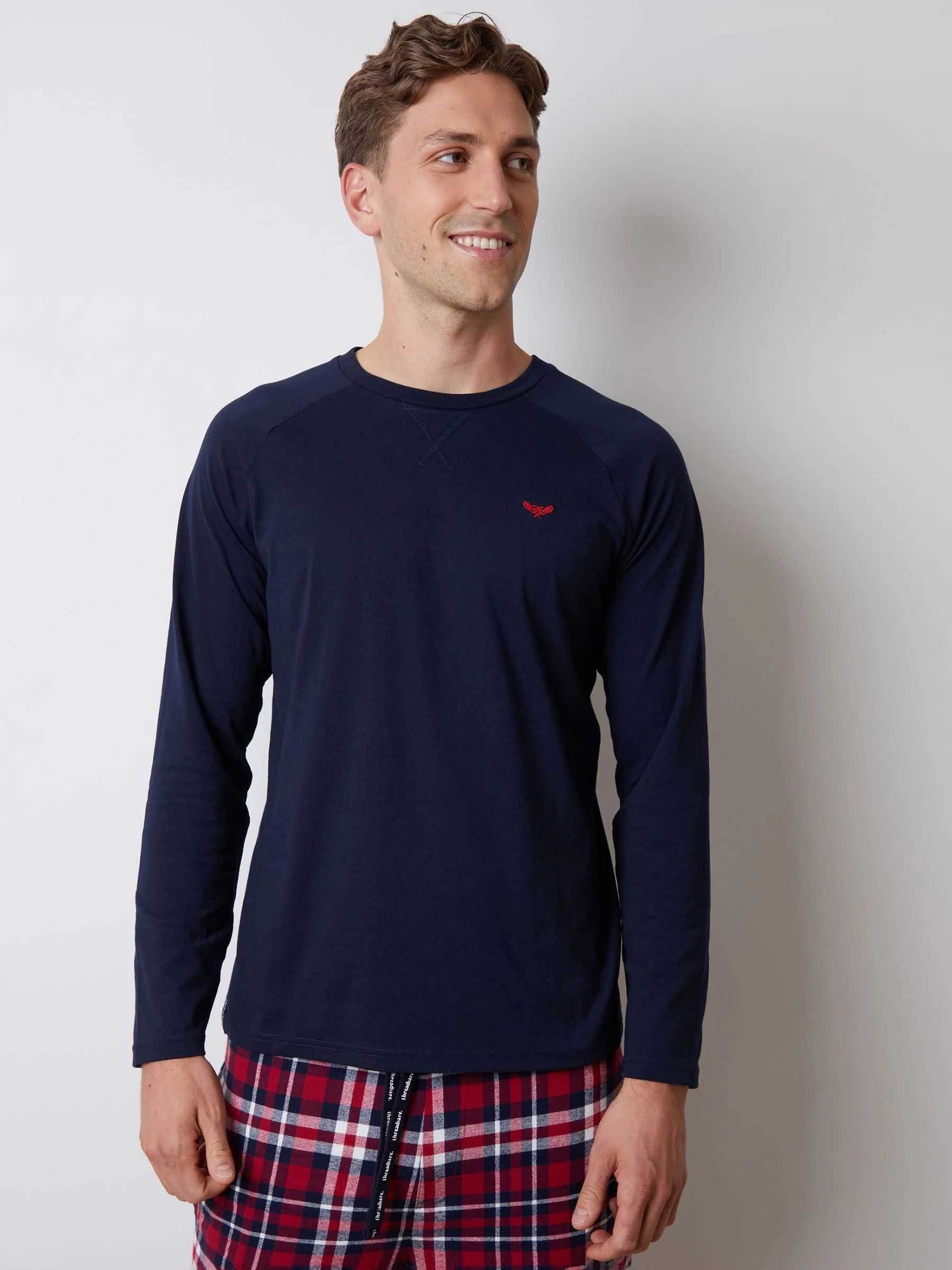 Threadbare Check Long Pyjamas Set 2 Pack