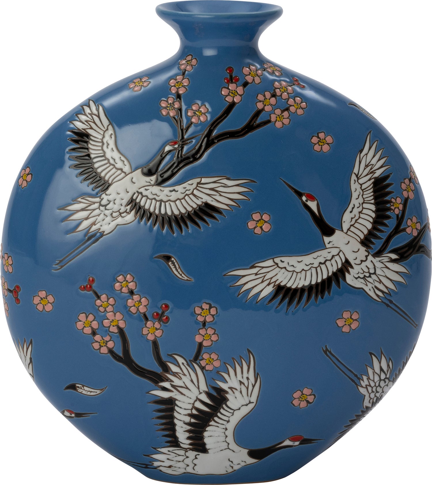 Intratuin vaas Skylar blauw 28 x 12 x 30 cm