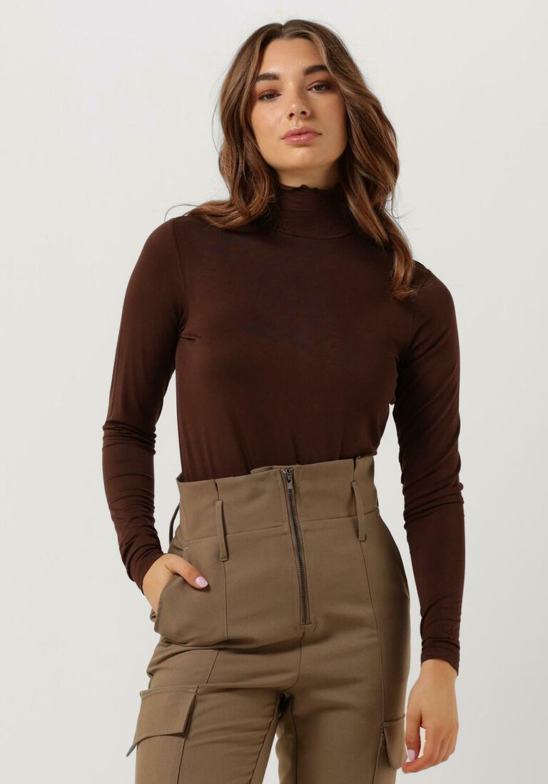 CC HEART bruine cc heart coltrui sofia turtleneck blouse