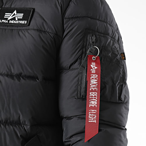 Veste Bomber Capuche Alpha FD 118113 Noir