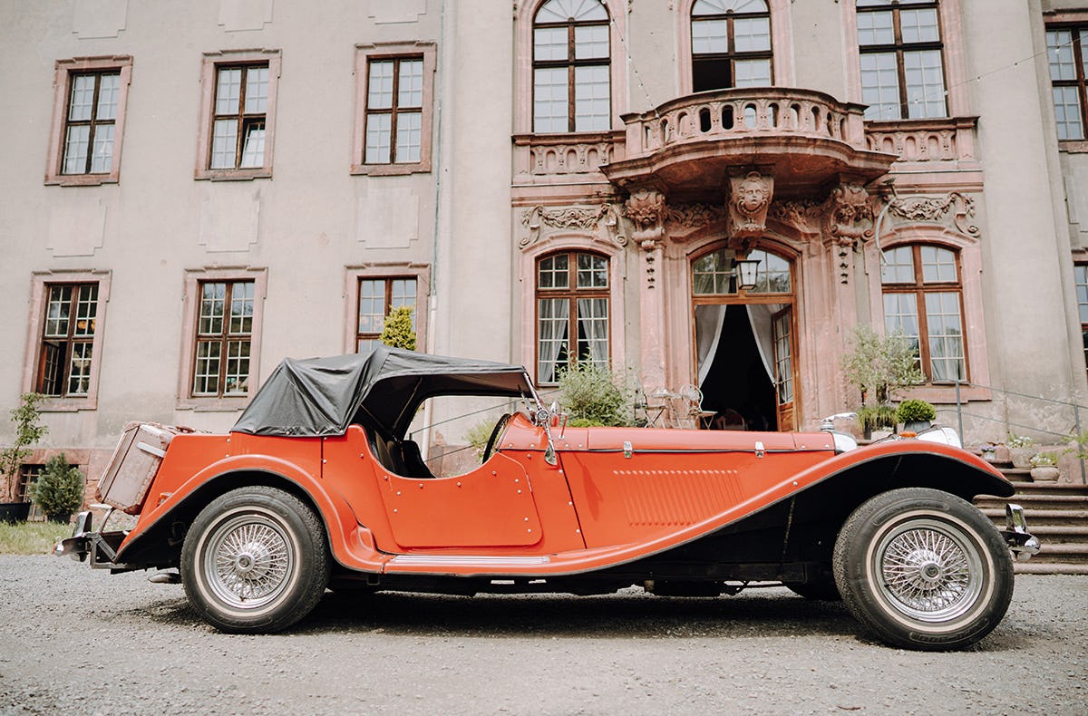 Jaguar Oldtimer fahren Brandis