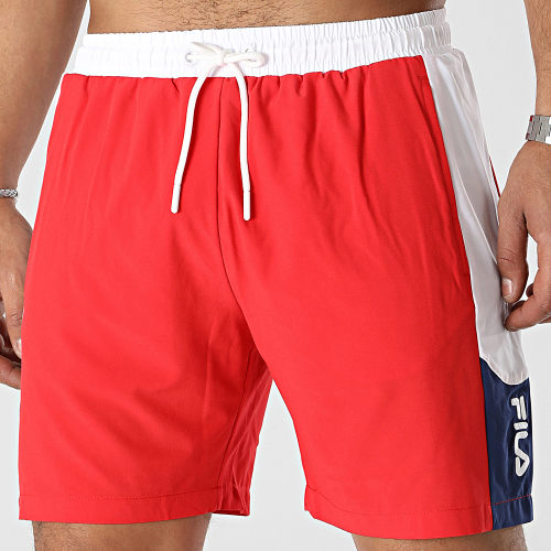 Short De Bain A Bandes Sestu FAM0396 Rouge