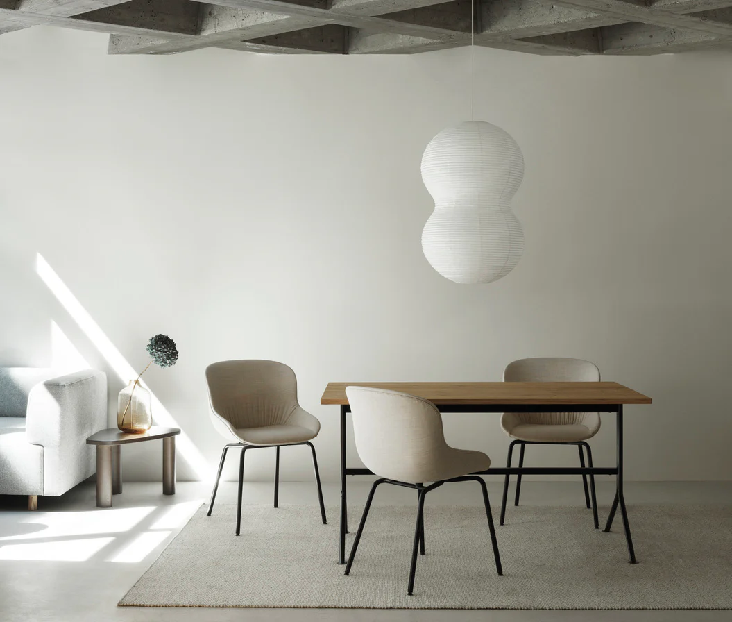 Normann Copenhagen  Puff Twist lampeskærm - hvid