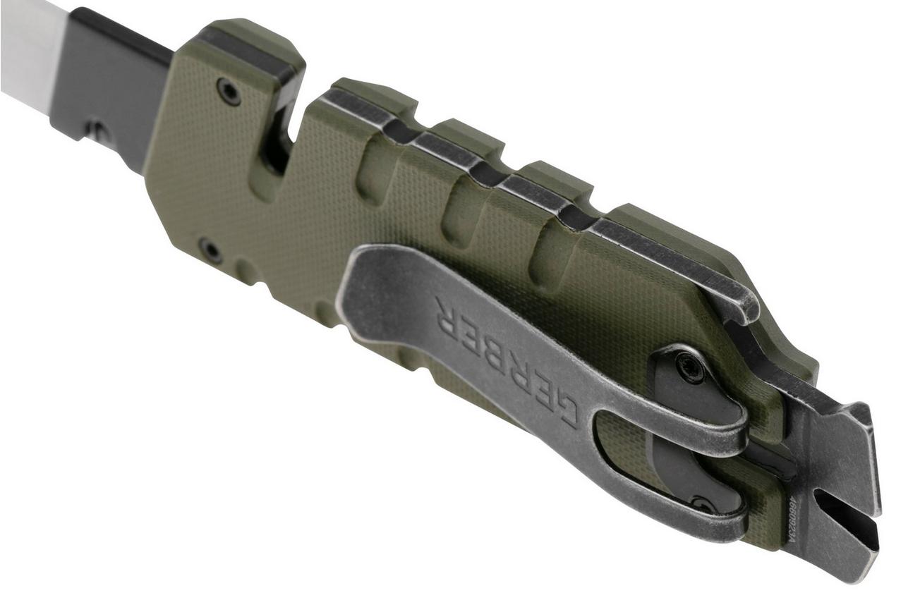 Gerber Prybrid Utility Clip 31-1069378 OD-Green G10, zakmes met pocketclip