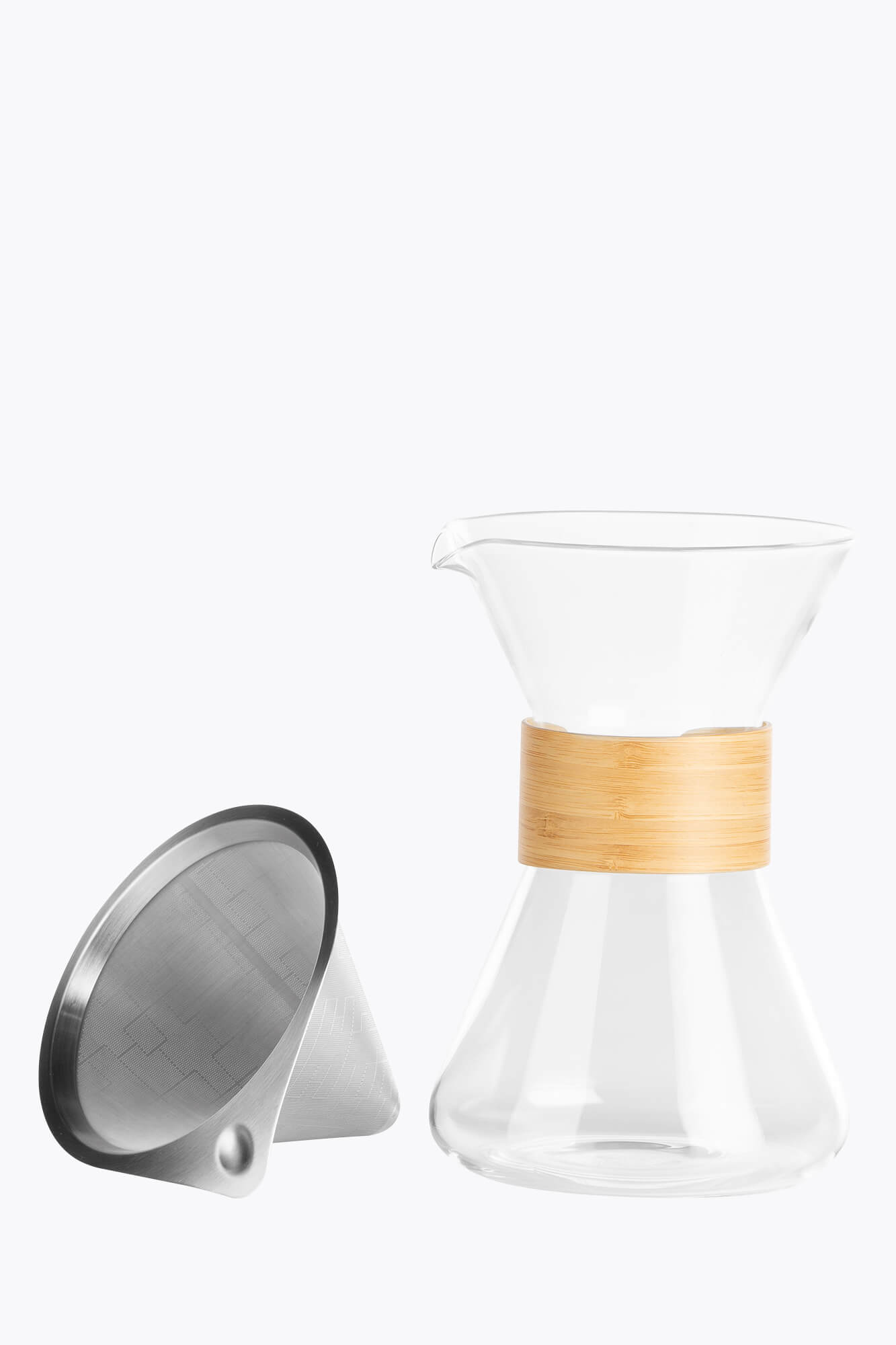 BEEM Kaffeebereiterkaraffe Pour Over 700ml transparent inkl. Filter