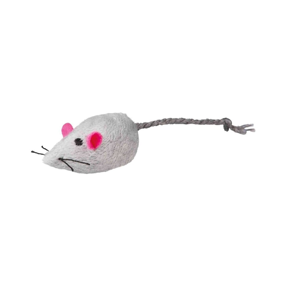 Leke for katter Mus med bjelle, plysj, kattemynte, 5 cm