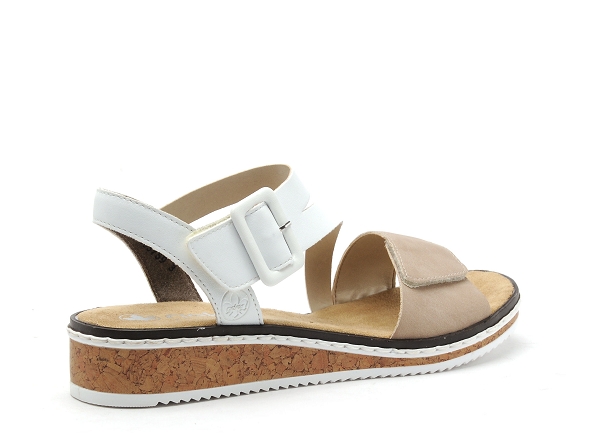 Rieker nu pieds plats femme v3660 beige