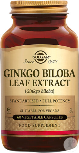 Solgar Ginkgo Biloba Leaf Extract 60 Gélules
