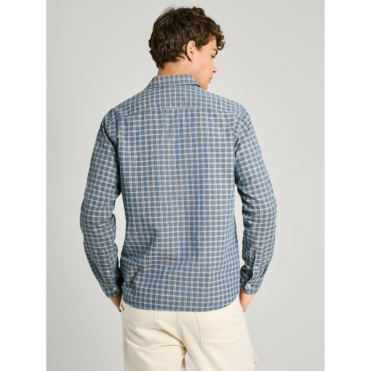 PEPE JEANS<br>Camisa reta em linho de algodão