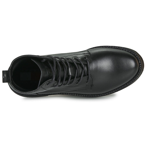 Tommy Jeans - TJW LACE UP FLAT BOOT - Noir
