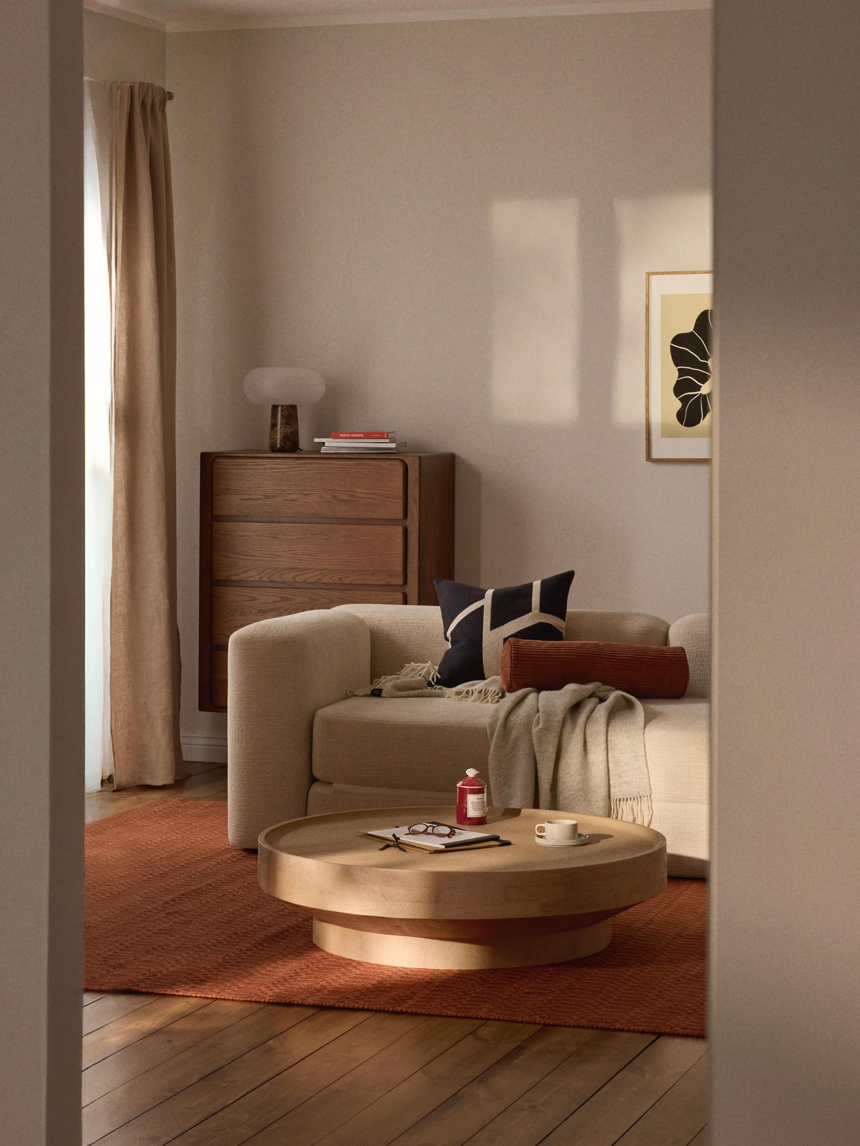 Ronde XL salontafel Benno van mangohout