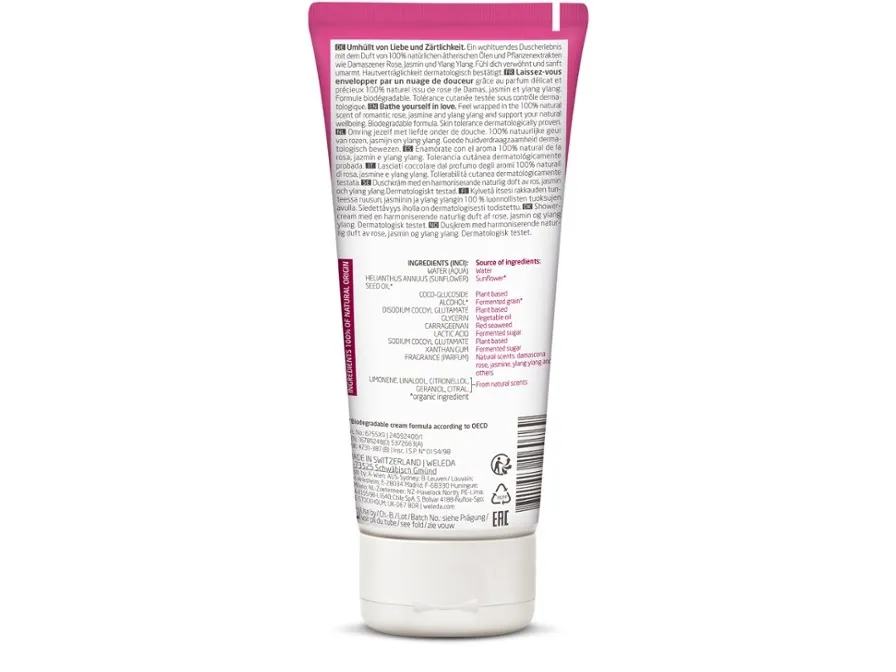 Weleda Aroma Shower LOVE, Badesæbe, 200 ml, Voksne, Unisex, Krop, Almindelig hud