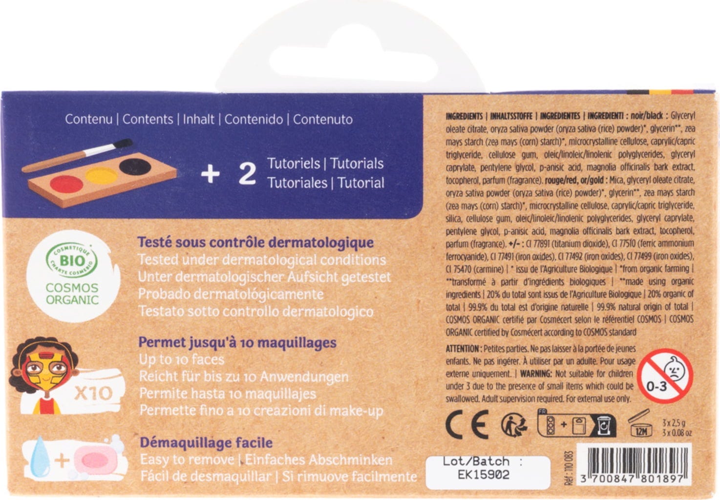 namaki  Ninja & Superhero Face Painting Kit