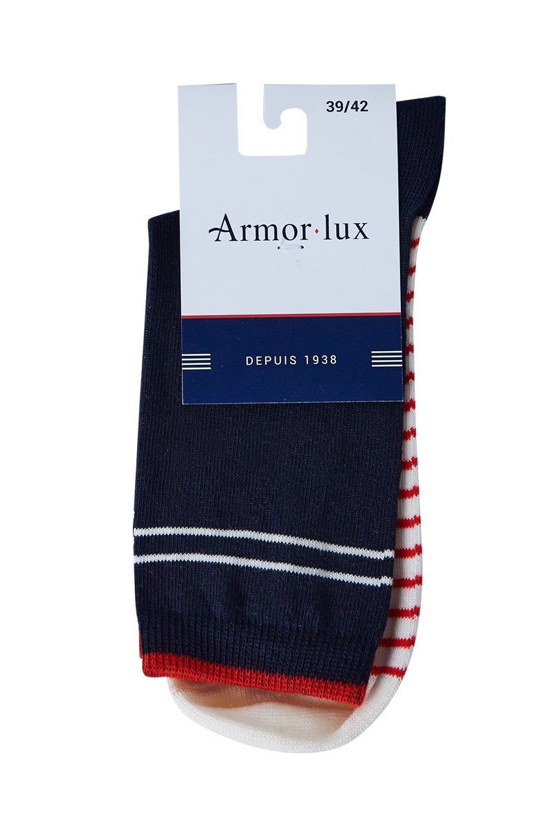 Chaussettes rayées - coton