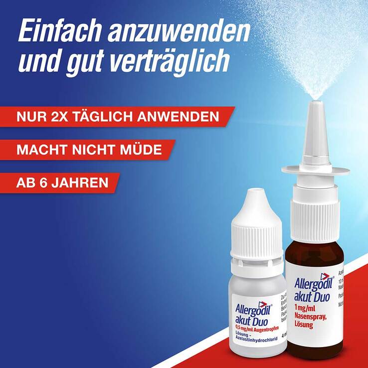 Allergodil akut Duo mit Azelastin, 1 St